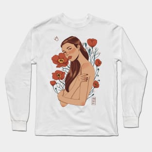 Poppies girl Long Sleeve T-Shirt